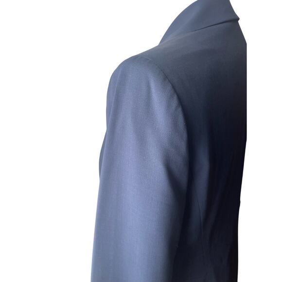 Lafayette 148 New York Wool Blazer Women’s Size 12 Navy Single Breasted Classic - Picture 4 of 7